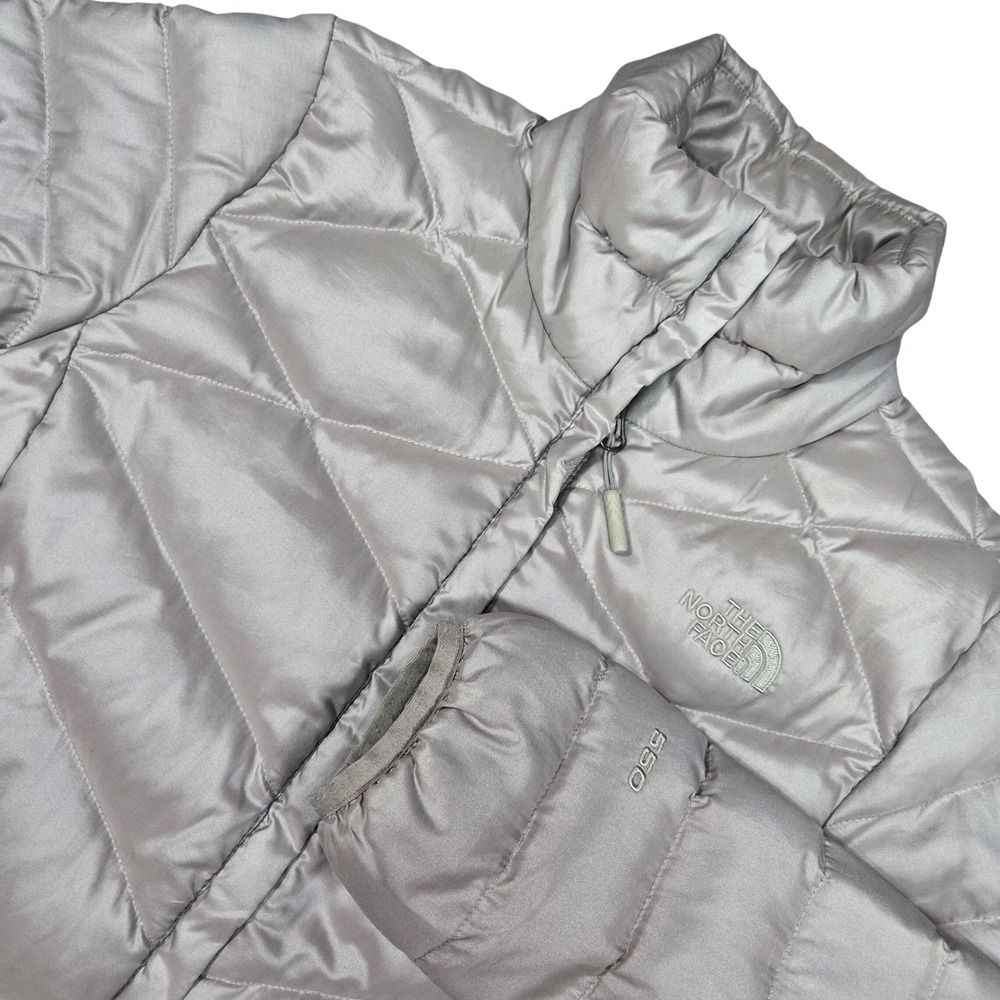 North Face Jacket Women S Grey Aconcagua 550 Down Puffer Gorpcore Performance